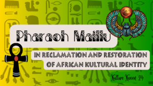 I am dressed in a Pharaoh spiritual costume as Pharaoh Maillu, to stage the PEACEFUL SOCIAL REVOLUTION based on African traditional values. PHARAOH means “Great House.” I want to build Africa the Great House it deserves. Actors and patriotic people, where are you? Kenya swims or sinks. Africa swims or sinks.